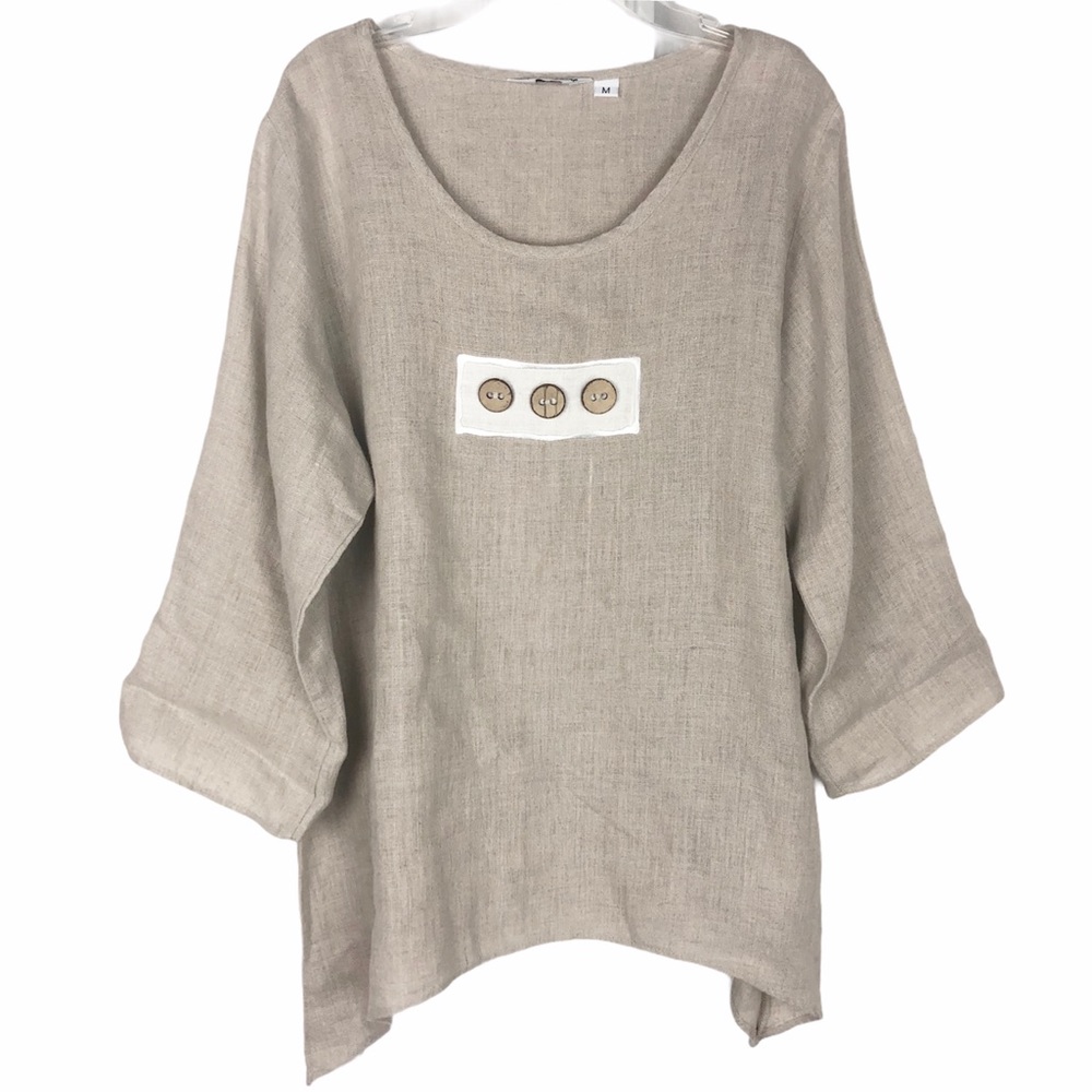 Liz and Jane 100% Linen Blouse